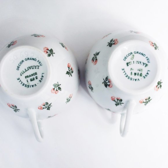 Pillyvuyt Tea Set, Teapot Sugar Creamer Teacups, Tea for Two - Picture 7 of 9